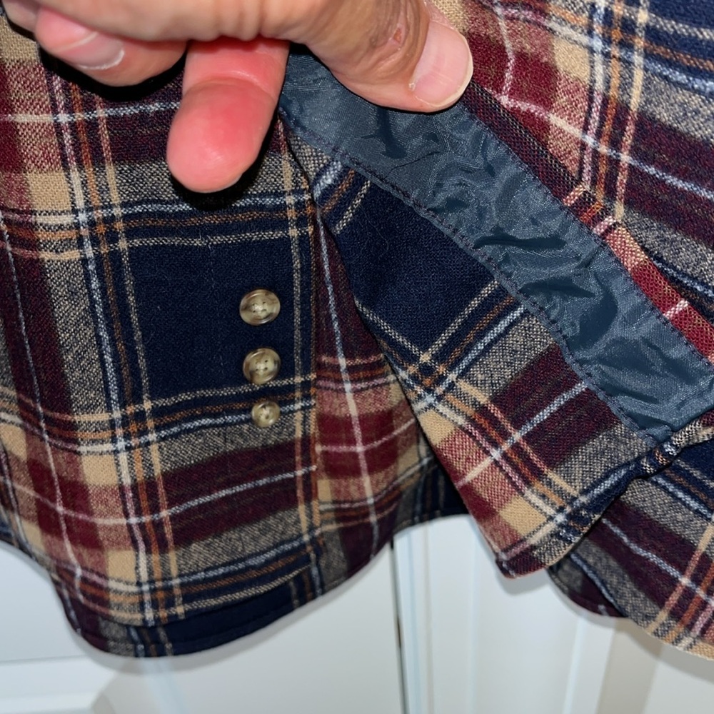 Pendleton Mens Button Down Wool Navy Burgundy Kha… - image 5